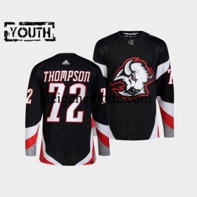 Kinder Buffalo Sabres Eishockey Trikot Tage Thompson 72 Adidas 2022-2023 Reverse Retro Schwarz Authentic